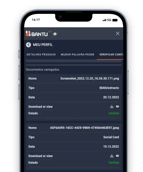 verificar conta bantubet